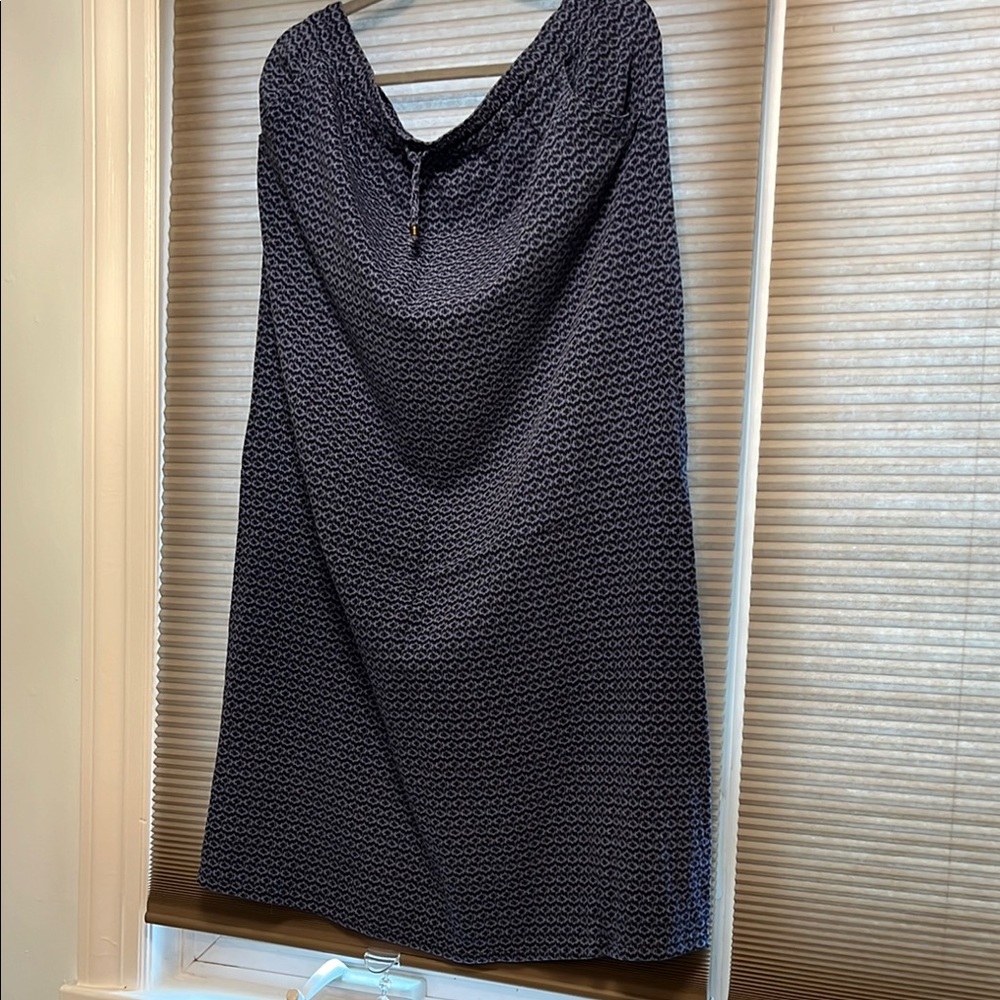 Eddie Bauer Boho Blue Maxi Skirt With Pockets